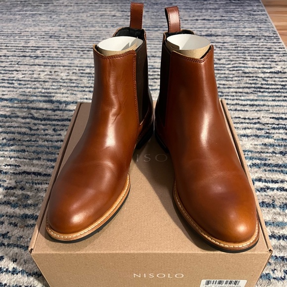 NEW Nisolo All-Weather Chelsea Boots in Brandy